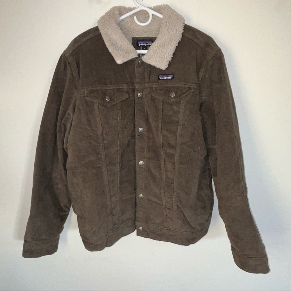 Patagonia Green Men's Pile-Lined Trucker Jacket